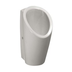 SANELA - Pisoár Lema s radarovým splachovačem, síťové napájení 24 V DC, Rimless, Bluetooth, bílá (SLP 59RS)