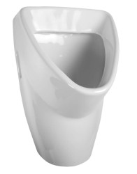 SANELA - Pisoár LIVO s radarovým splachovačem, bateriové napájení 6 V, Bluetooth, bílá (SLP 31RB)