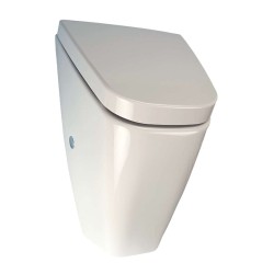 SANELA - Pisoár VILA s radarovým splachovačem a integrovaným zdrojem 230 V AC, s poklopem Soft Close, Bluetooth, bílá (SLP 37RZ)