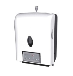 SANELA - Plastové doplňky Automatický zásobník na papírové ručníky, bílá (SLZN 85)