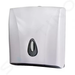 SANELA - Plastové doplňky Zásobník na papírové ručníky skládané, bílá (SLDN 03)