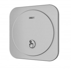 SANELA - Příslušenství Automatický splachovač pisoráru s piezo tlačítkem, síťové napájení, nerez (SLP 02NP)