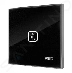 SANELA - Příslušenství Dotykové tlačítko pro ovládání sprchy, metalická černá/bílá (SLS 30D)