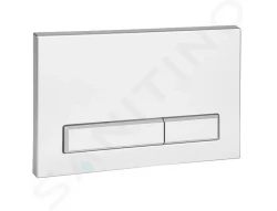 SANELA - Příslušenství Dvojčinné splachovací tlačítko splachování WC, do rámu SLR 21, bílá (SLW 50)