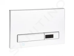 SANELA - Příslušenství Elektronické ovládací tlačítko splachování WC, do rámu SLR 21, bílá (SLW 02A)