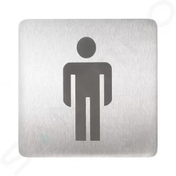 SANELA - Příslušenství Piktogram WC muži, nerez (SLZN 44AA)