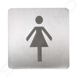 SANELA - Příslušenství Piktogram WC ženy, nerez (SLZN 44AB)
