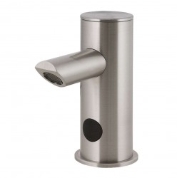 SANELA - Senzorové baterie Automatická umyvadlová baterie, 1 druh vody, síťové napájení, nerez (SLU 91)