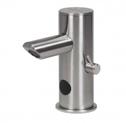 SANELA - Senzorové baterie Automatická umyvadlová směšovací baterie, síťové napájení, nerez (SLU 92)