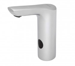 SANELA - Senzorové baterie Elektronická umyvadlová baterie, napájení 24 V DC, nerez (SLU 62)