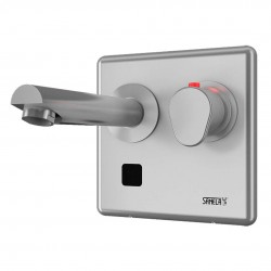 SANELA - Senzorové baterie Termostatická umyvadlová baterie nástěnná, chrom (SLU 04HT17)