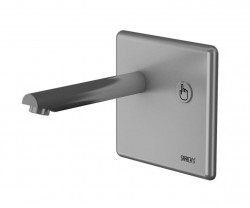 SANELA - Senzorové baterie Umyvadlová baterie nástěnná s piezo tlačítkem, chrom (SLU 04P17)