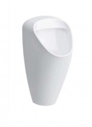 SANELA - Senzorové pisoáry Pisoár Caprino plus Rimless s radarovým splachovačem a integrovaným zdrojem 230 V AC, Bluetooth, bílá (SLP 49RZ)