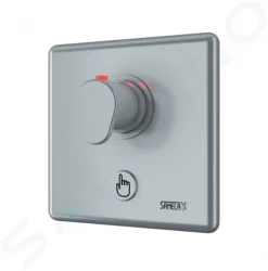 SANELA - Senzorové sprchy Ovládání sprch piezo tlačítkem s termostatickým ventilem pro teplou a studenou vodu, chrom (SLS 02PT)