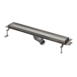 SANELA - Sprchový žlab pro dlažbu, do prostoru, délka 115 cm, nerez (SLKN 11)