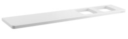 SAPHO - ABELINE polička rockstone 500, 2x otvor, bílá mat (AB502-0101)