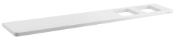 SAPHO - ABELINE polička rockstone 600, 2x otvor, bílá mat (AB602-0101)