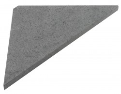 SAPHO - ABELINE rohová police rockstone 200x200, concrete (AE200-4033)