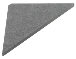 SAPHO - ABELINE rohová police rockstone 250x250, concrete (AE250-4033)
