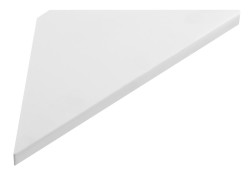 SAPHO - ABELINE rohová polička rockstone 200x200, bílá mat (AE200-0101)