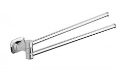 SAPHO - AIDA dvojitý držák ručníků otočný 320, chrom (AI021)