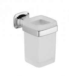 SAPHO - AIDA sklenka, mléčné sklo, chrom (AI004)