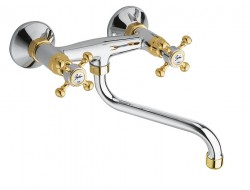 SAPHO - ANTEA nástěnná baterie, chrom/zlato (3062)