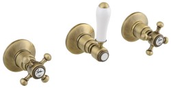 SAPHO - ANTEA podomítková sprchová baterie, 2 výstupy, bronz (SET305-106)