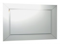 SAPHO - ARAK zrcadlo s lištami a fazetou 90x70cm (AR090)