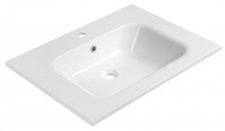 SAPHO - ARECA umyvadlo, litý mramor, 71x51,5cm, bílá (AC071)