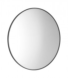 SAPHO - AROWANA kulaté zrcadlo v rámu ø 70cm, černá mat (AWB070)