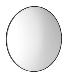 SAPHO - AROWANA kulaté zrcadlo v rámu ø 80cm, černá mat (AWB080)