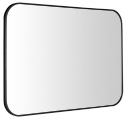 SAPHO - AROWANA zrcadlo v rámu 100x70cm, černá mat (AWB1070)