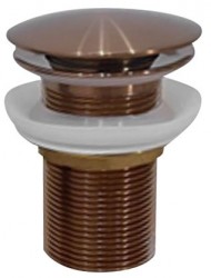 SAPHO - AURUM umyvadlová výpust  5/4“, click-clack, měď mat (ND-AU300)