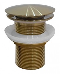 SAPHO - AURUM umyvadlová výpust 5/4“, click-clack, zlato mat (ND-AU200)