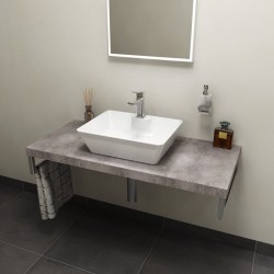 SAPHO - AVICE deska pod umyvadlo 100x50cm, tl.5cm, cement (AV107)