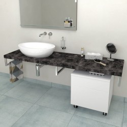 SAPHO - AVICE deska pod umyvadlo 130x50cm, tl.5cm, štípaný kámen (AV139)