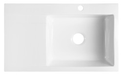 SAPHO - AVORIA keramický dřez s odkapem, 86x51 cm, bílá (55086)