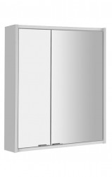 SAPHO - BATU galerka 60x71x15cm, 2x LED osvětlení, bílá lesk (1141120)