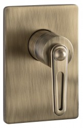 SAPHO - BEBÉ podomítková sprchová baterie, 1 výstup, bronz (BB041/18)