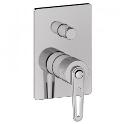 SAPHO - BEBÉ podomítková sprchová baterie, 2 výstupy, chrom (BB042)