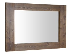 SAPHO - BRAND zrcadlo v dřevěném rámu 100x80cm, mořený smrk (BA056S)