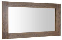 SAPHO - BRAND zrcadlo v dřevěném rámu 130x70cm, mořený smrk (BA061S)