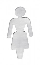 SAPHO - Cedule WC dámy, 80x35x2, nerez mat (XP130)