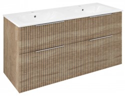 SAPHO - CIRASA STRIP umyvadlová skříňka 118,4x64x46cm, dub alabama (CR121-2322-21)