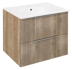 SAPHO - CIRASA STRIP umyvadlová skříňka 59,2x52x46cm, dub alabama (CR611-2322)
