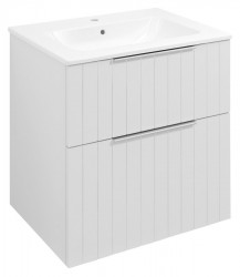 SAPHO - CIRASA STRIP umyvadlová skříňka 59,2x64x46cm, bílá mat (CR601-3131S)