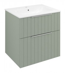 SAPHO - CIRASA STRIP umyvadlová skříňka 59,2x64x46cm, verde (CR601-4444S)