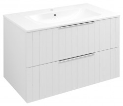 SAPHO - CIRASA STRIP umyvadlová skříňka 79,8x52x46cm, bílá mat (CR801-3131S)