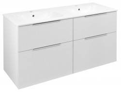 SAPHO - CIRASA umyvadlová skříňka 118,4x64x46cm, bílá lesk (CR121-3030-21)